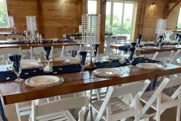 Elegant table decorations and setup at Windsor Place for special events